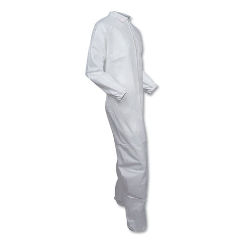 KleenGuard A30 Elastic-Back and Cuff Coveralls, White, 2X-Large, 25-Carton KCC 46105