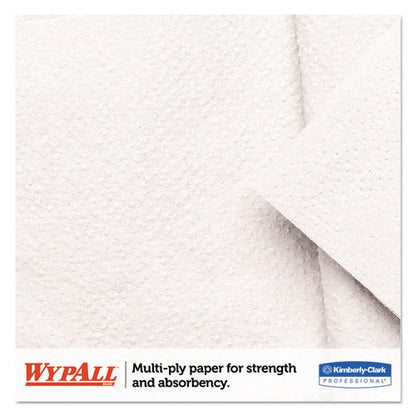 WypAll L20 Towels, POP-UP Box, 4-Ply, 9 1-10 x 16 4-5, White, 88-Box, 10-Carton 47044