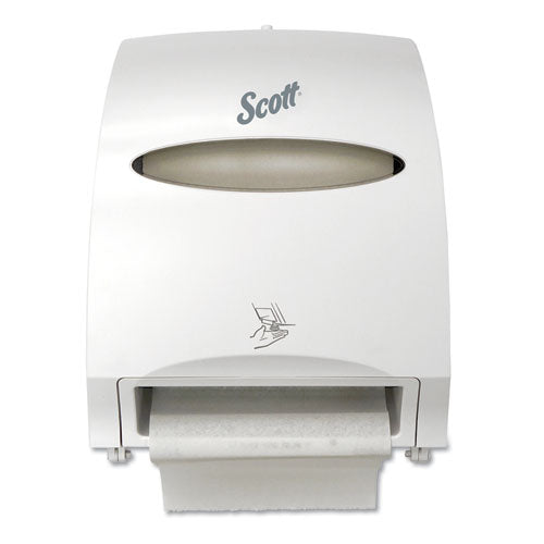 Scott Essential Electronic Hard Roll Towel Dispenser, 12.7 x 9.57 x 15.76, White 48858