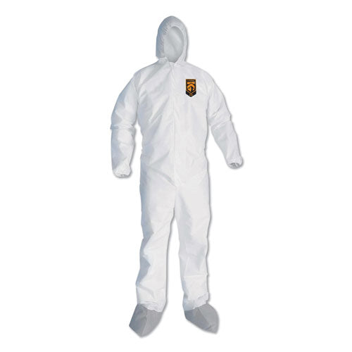 KleenGuard A45 Liquid-Particle Protection Surface Prep-Paint Coveralls, 2XL, White, 25-CT 48975