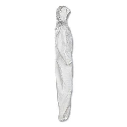 KleenGuard A20 Breathable Particle Protection Coveralls, Zip Closure, 3X-Large, White 49116
