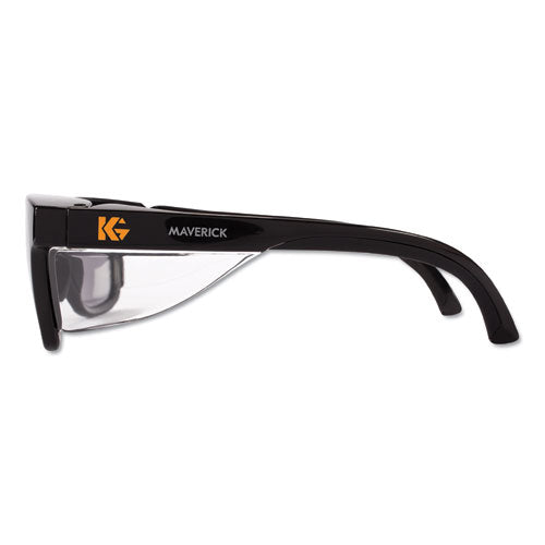 KleenGuard Maverick Safety Glasses, Black, Polycarbonate Frame, Smoke Lens 49311