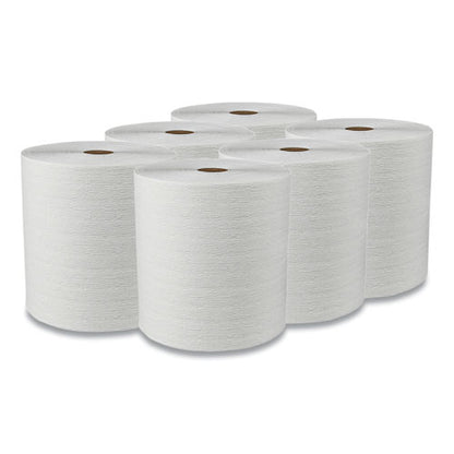Scott Essential Plus Hard Roll Towels 8" x 600 ft, 1 3-4" Core dia, White, 6 Rolls-CT 50606