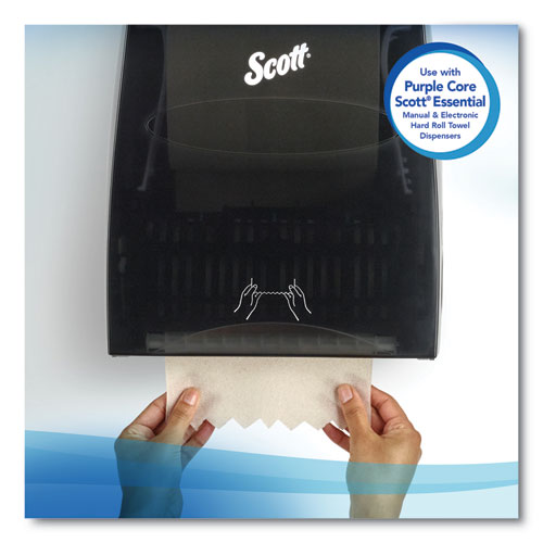 Scott Essential 100% Recycled Fiber Hard Roll Towel, 1.75" Core, Brown, 8" x 700 ft, 6-Carton 54038