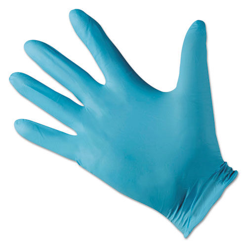 KleenGuard G10 Blue Nitrile Gloves, Blue, 242 mm Length, Small-Size 7, 10-Carton 57371
