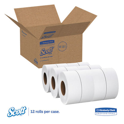 Scott Essential 100% Recycled Fiber JRT Bathroom Tissue, Septic Safe, 2-Ply, White, 1000 ft, 12 Rolls-Carton 67805