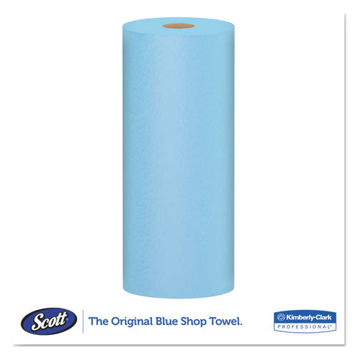 Scott Shop Towels, Standard Roll, 10.4 x 11, Blue, 55-Roll, 12 Rolls-Carton 75147