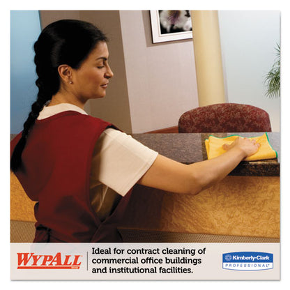 WypAll Microfiber Cloths, Reusable, 15 3-4 x 15 3-4, Yellow, 24-Carton KCC 83610