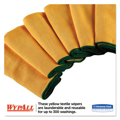 WypAll Microfiber Cloths, Reusable, 15 3-4 x 15 3-4, Yellow, 6-Pack 83610