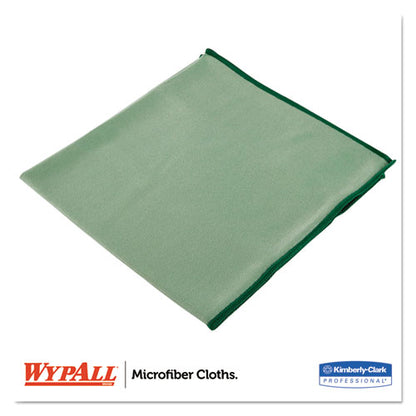 WypAll Microfiber Cloths, Reusable, 15 3-4 x 15 3-4, Green, 24-Carton KCC 83630