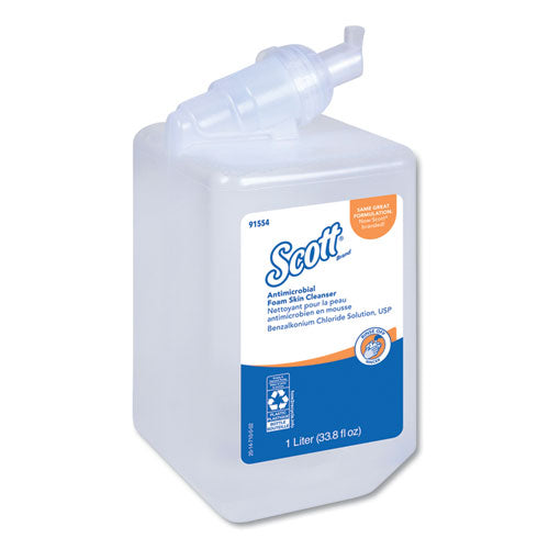 Scott Control Antimicrobial Foam Skin Cleanser, Fresh Scent, 1,000 mL Bottle 91554