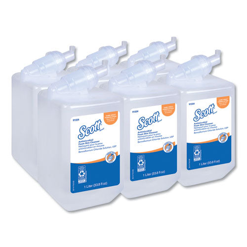 Scott Control Antimicrobial Foam Skin Cleanser, Fresh Scent, 1,000 mL Bottle 91554