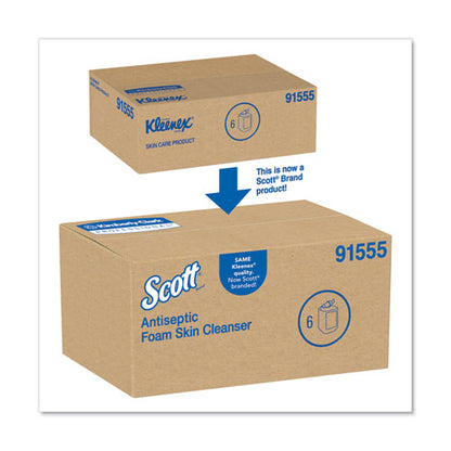 Scott Control Antiseptic Foam Skin Cleanser, Unscented, 1,000 mL Refill, 6-Carton 91555