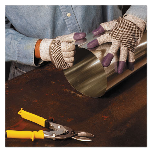 KleenGuard G60 Purple Nitrile Gloves, 230 mm Length, Medium-Size 8, Black-White, 12 Pair-CT KCC 97431