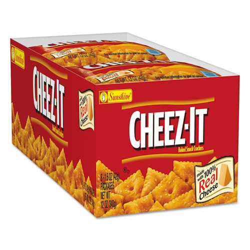 Sunshine Cheez-it Crackers, 1.5 oz Bag, Reduced Fat, 60-Carton 2410012226