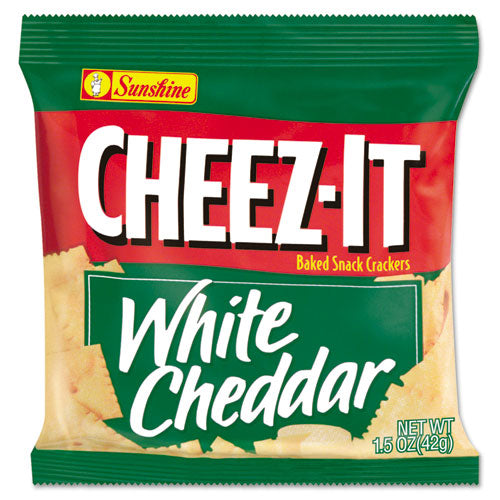 Sunshine Cheez-It Crackers, 1.5 oz Single-Serving Snack Bags, White Cheddar, 8-Box 2410012654