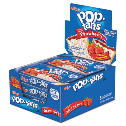 Kellogg's Pop Tarts, Frosted Strawberry, 3.67 oz, 2-Pack, 6 Packs-Box 3800031732