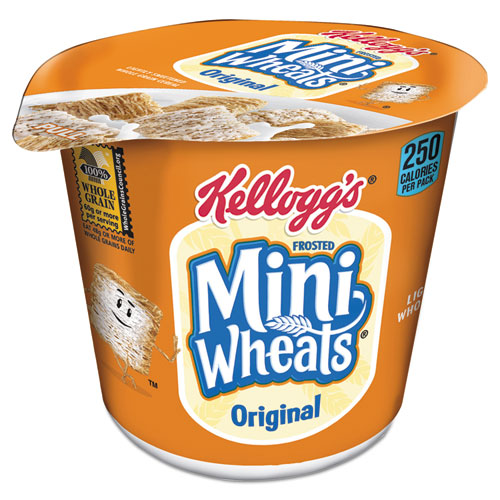 Kellogg's Breakfast Cereal, Frosted Mini Wheats, Single-Serve, 6-Box 3800042798