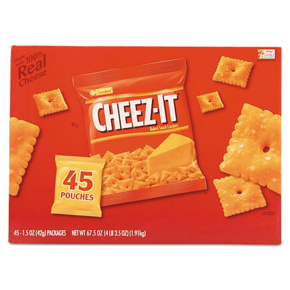 Sunshine Cheez-it Crackers, Original, 1.5 oz Pack, 45 Packs-Carton 2410010201