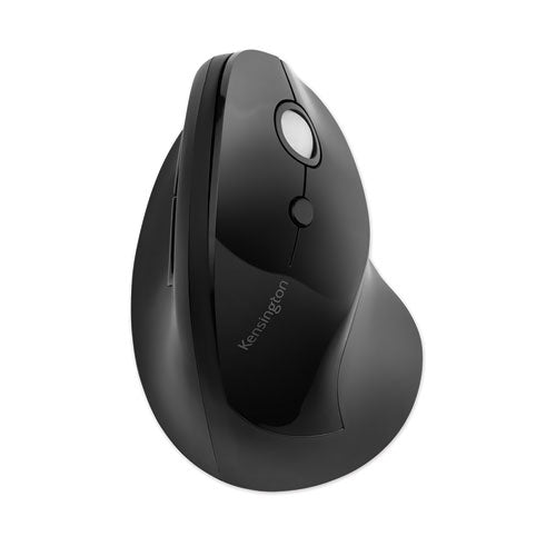 Kensington Pro Fit Ergo Vertical Wireless Mouse, 2.4 GHz Frequency-65.62 ft Wireless Range, Right Hand Use, Black K75501WW