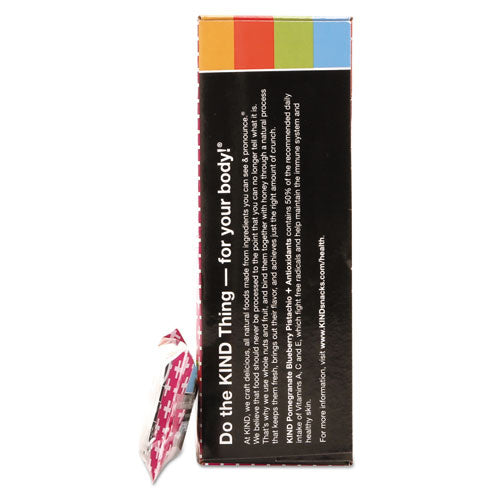Kind Plus Nutrition Boost Bar, Pom. Blueberry Pistachio-Antioxidants, 1.4 oz, 12-Box 17221