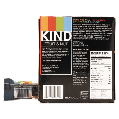 Kind Fruit and Nut Bars, Fruit and Nut Delight, 1.4 oz, 12-Box 17824