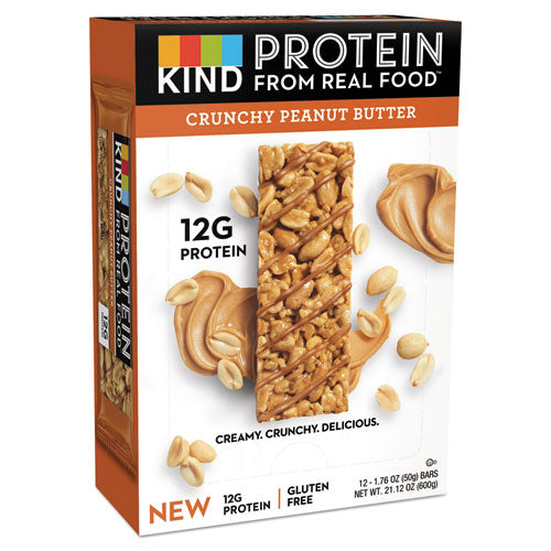 Kind Protein Bars, Crunchy Peanut Butter, 1.76 oz, 12-Pack 26026