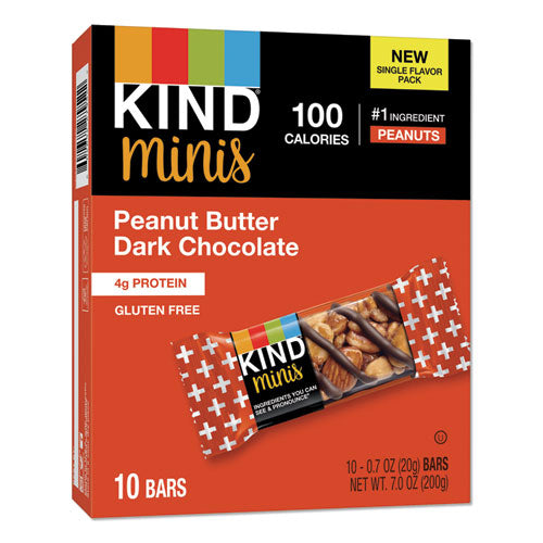 Kind Minis, Peanut Butter Dark Chocolate, 0.7 oz, 10-Pack 27961