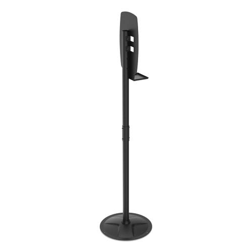 Kantek Floor Stand for Sanitizer Dispensers, Height Adjustable from 50" to 60", Black SD200