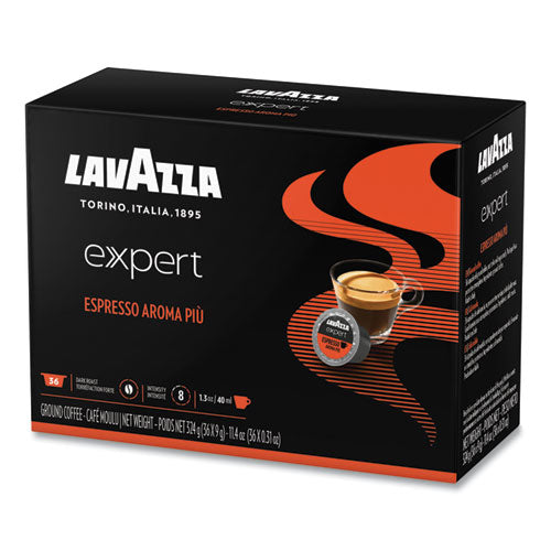 Lavazza Expert Capsules, Espresso Aroma Piu, 0.31 oz, 36-Box 2259