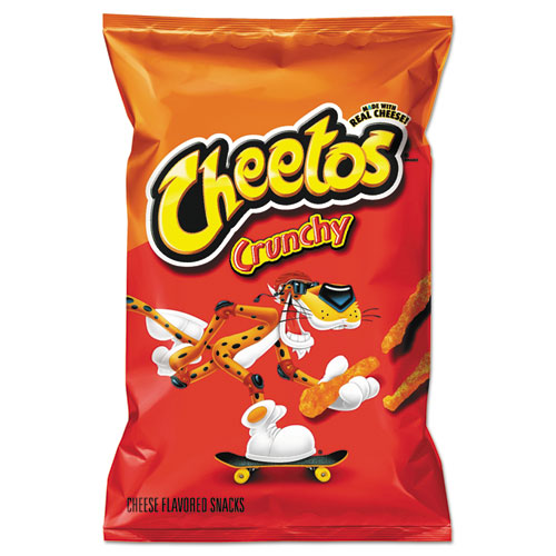 Cheetos Crunchy Cheese Flavored Snacks, 2 oz Bag, 64-Carton 028400443661