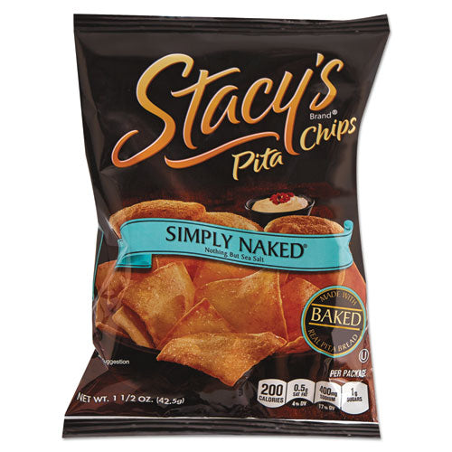 Stacy's Pita Chips, 1.5 oz Bag, Original, 24-Carton 028400525466