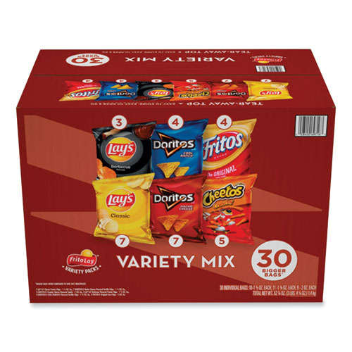 Frito-Lay Classic Variety Mix, Assorted, 30 Bags/Box (LAY70227)