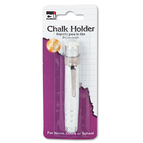 Charles Leonard Aluminum Chalk Holder, Silver 74541