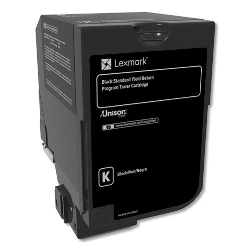 Lexmark 74C1SK0 Return Program Unison Toner, 7,000 Page-Yield, Black 74C1SK0