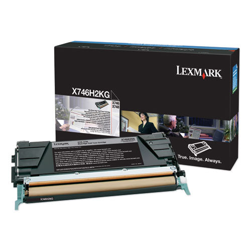 Lexmark X746H2KG High-Yield Toner, 12,000 Page-Yield, Black X746H2KG