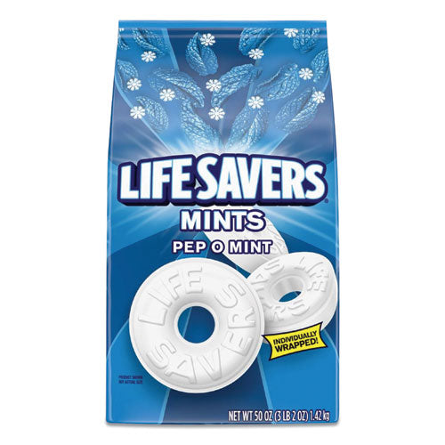 LifeSavers Hard Candy Mints, Pep-O-Mint, 50 oz Bag 27625