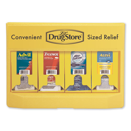Lil' Drugstore Single-Dose Medicine Dispenser, 105-Pieces, Plastic Case, Yellow 71622