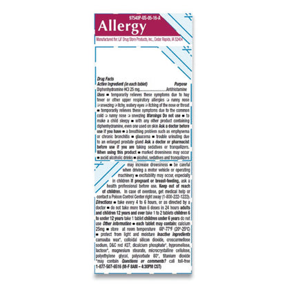 Lil' Drugstore Allergy Relief Tablets, Refill Pack, Two Tablets-Packet, 50 Packets-Box 97117