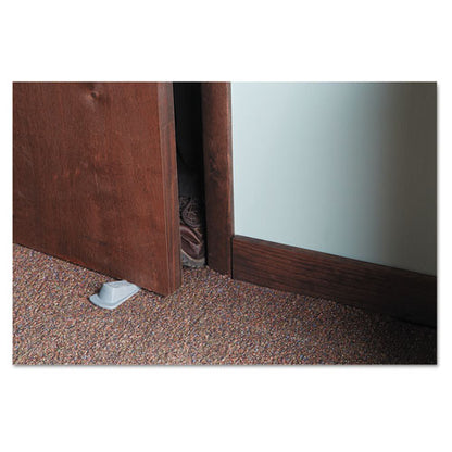 Master Caster Big Foot Doorstop, No Slip Rubber Wedge, 2.25w x 4.75d x 1.25h, Gray 00941