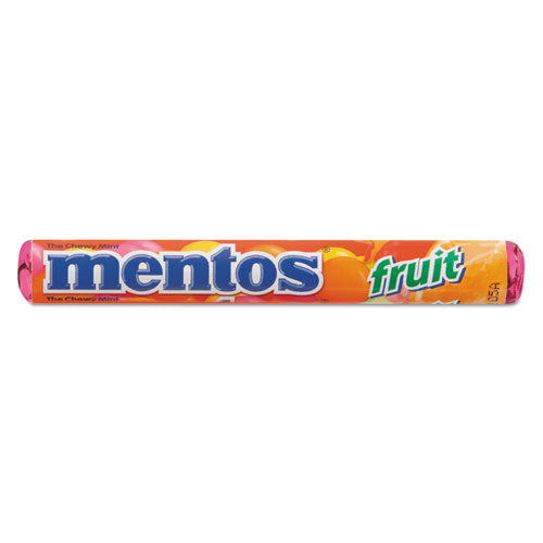 Mentos Chewy Mints, 1.32 oz, Mixed Fruit, 15 Rolls-Box VAM4181