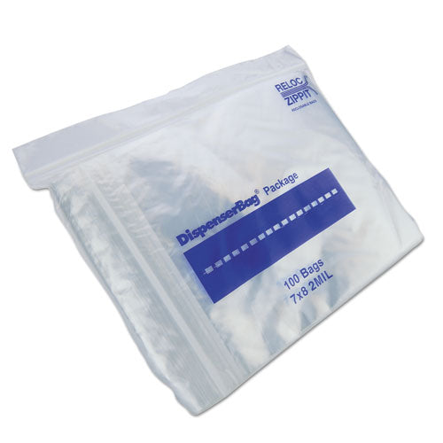 Fantapak Plastic Zipper Bags, 2 mil, 7" x 8", Clear, 1,000-Box, 2 Boxes-Carton MGP MGZ2P0708
