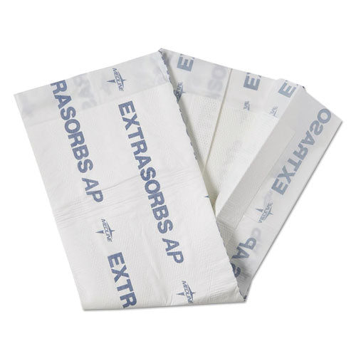 Medline Extrasorbs Air-Permeable Disposable DryPads, 30" x 36", White, 5 Pads-Pack EXTSRB3036AZ