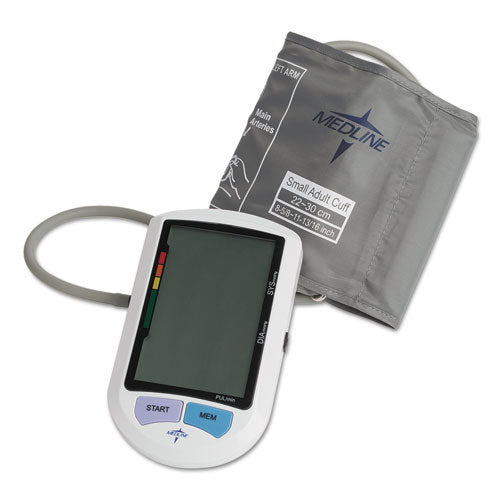 Medline Automatic Digital Upper Arm Blood Pressure Monitor, Small Adult Size MDS3001