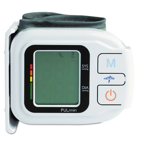 Medline Automatic Digital Wrist Blood Pressure Monitor, One Size Fits All MDS3003