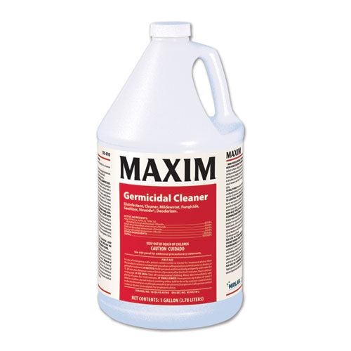 Maxim Germicidal Cleaner, Lemon Scent, 1 gal Bottle, 4-Carton 041000-41