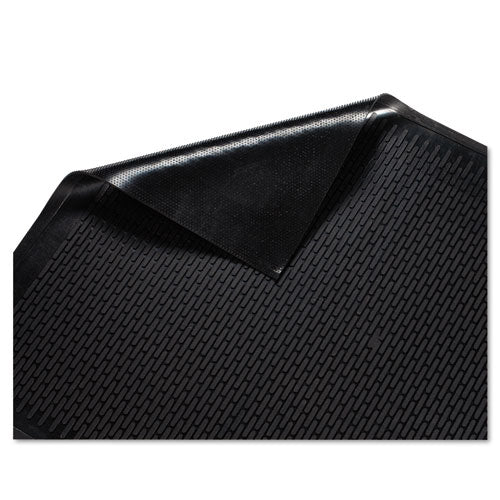 Guardian Clean Step Outdoor Rubber Scraper Mat, Polypropylene, 36 x 60, Black 14030500