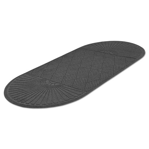 Guardian EcoGuard Diamond Floor Mat, Double Fan, 36 x 96, Charcoal EGDDF030804