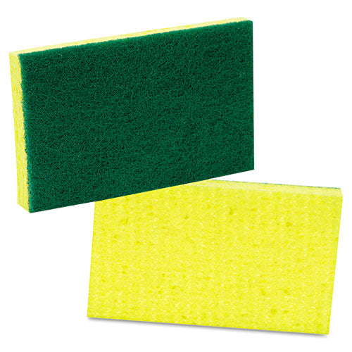 Scotch-Brite Professional Medium-Duty Scrubbing Sponge, 3.6 x 6.1, 0.7" Thick, Yellow-Green, 10-Pack 74CC