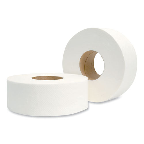 Morcon Tissue Jumbo Bath Tissue, Septic Safe, 2-Ply, White, 500 ft, 12-Carton 129X